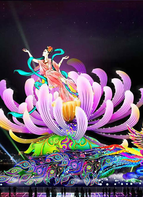 承接传统彩灯